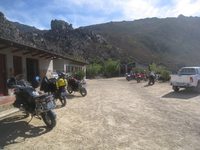 The bikes all lined up
