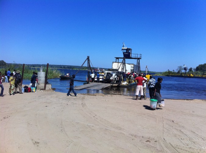 The ramp off the ferry ... good fun on a motorcycle... provided you don't drop the bike into the water. 