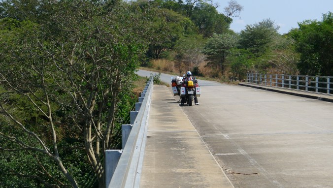 A very typical bit of road in Malawi as we worked our way north along the shores on Lake Nyasa