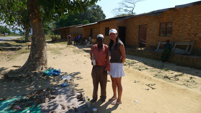 Local witch doctor selling medicinal herbs and muti