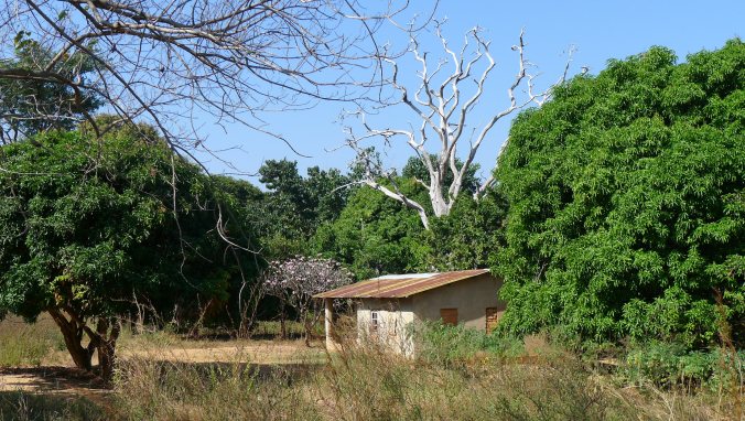 A typical hut in Malawi