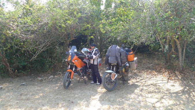 Stopping for the night after nearly 900 kilometers of riding.