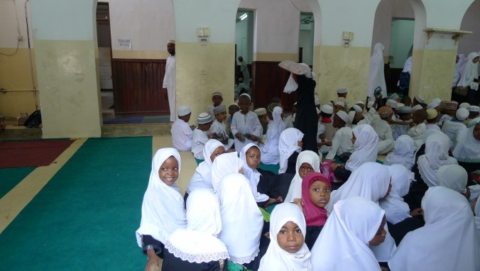 Local children in their classroom