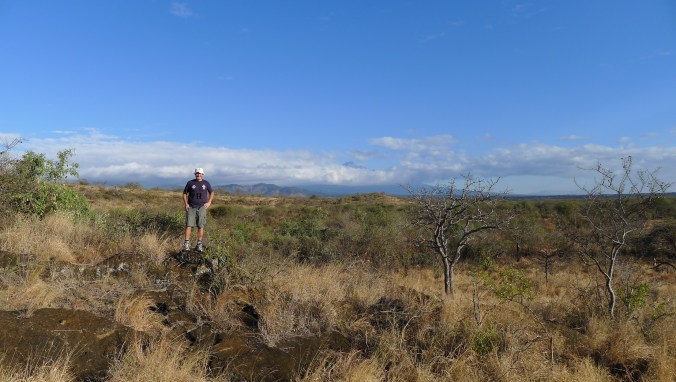 We went on lots of long walks ... and I did some running in the baboon and leopard hills