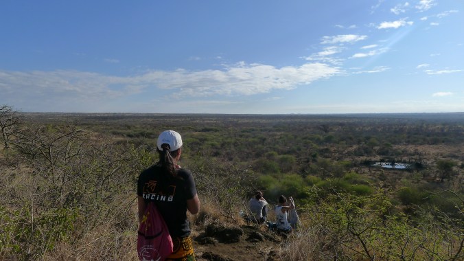 Watching the elephants at the watering hole. 