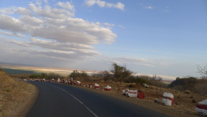 Stalls by the side of the road