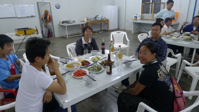 Look at Fanny's happy face. Food. That's all it takes.