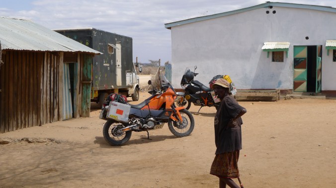 Bikes just before we set off towards Moyale