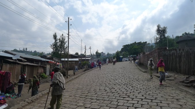 Our hotel on the right