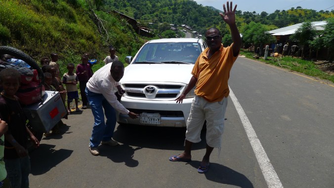 The kind Sudanese guys we met just before the border