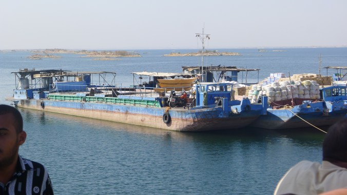 Keeping my eye on the bikes and now wondering how I will get them off and what hassles lay ahead with the authorities.