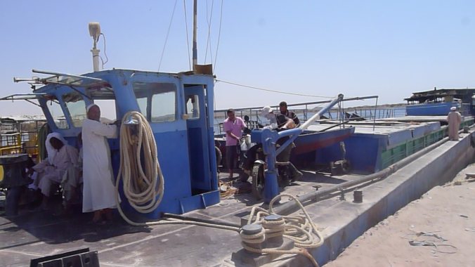 They had to be carried because there was a big metal post