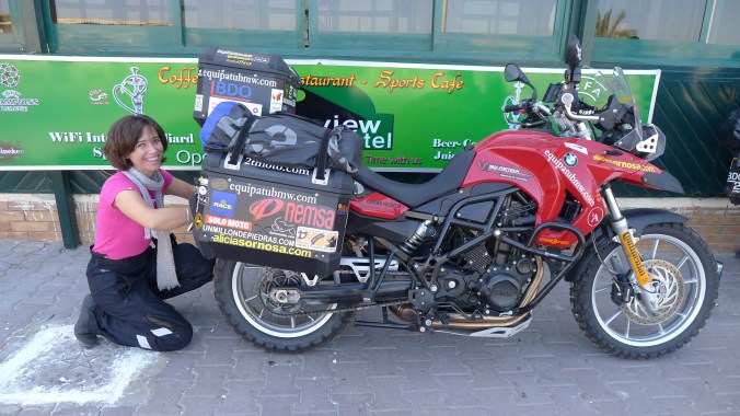 Alicia and her globe trotting BMW GS800