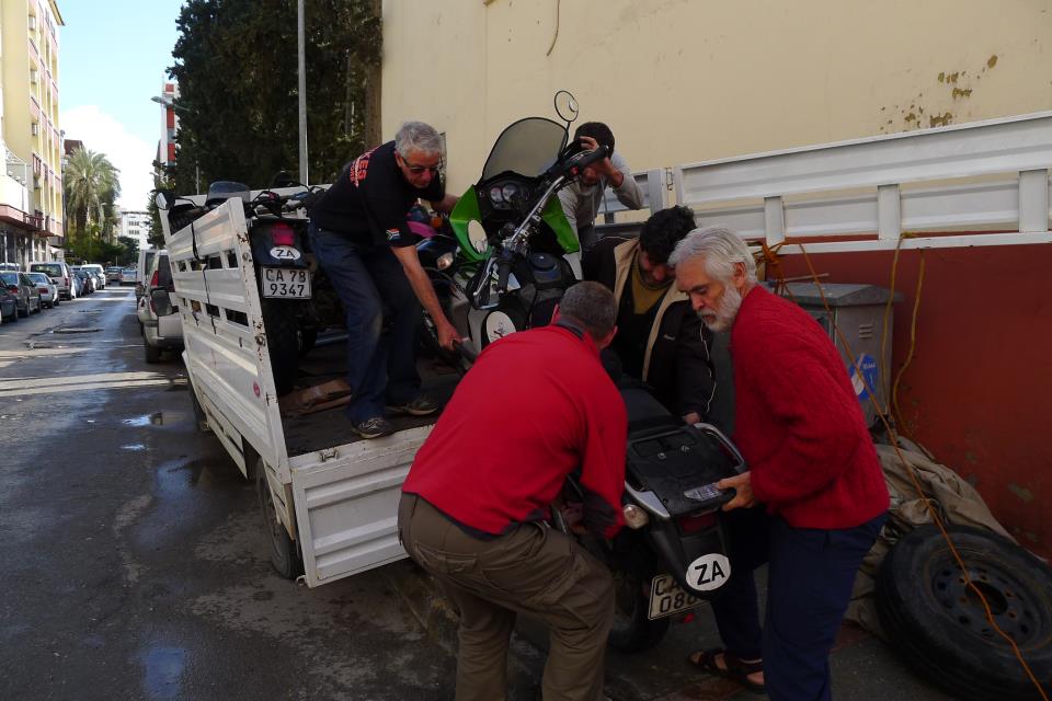 Fellow riders from South Africa .. The Taylor family (Turkey)