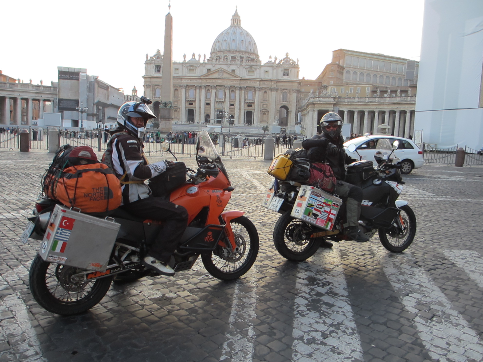 Fanny and I with the Pope ... sort of. 