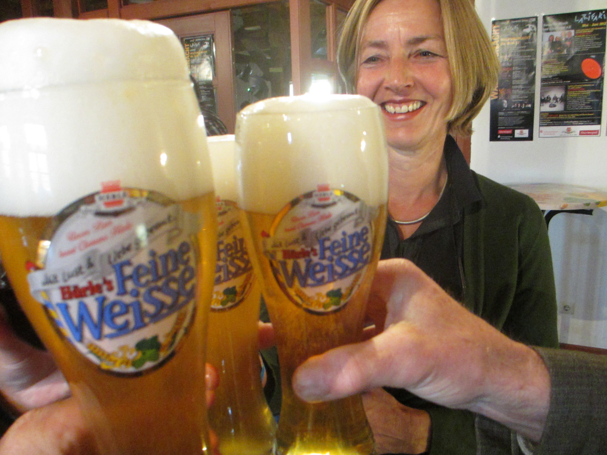 Having a Weissbier with Friedl and Winfried in Bavaria