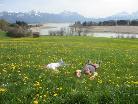 Fanny and Rupert with Winfried in Bavaria