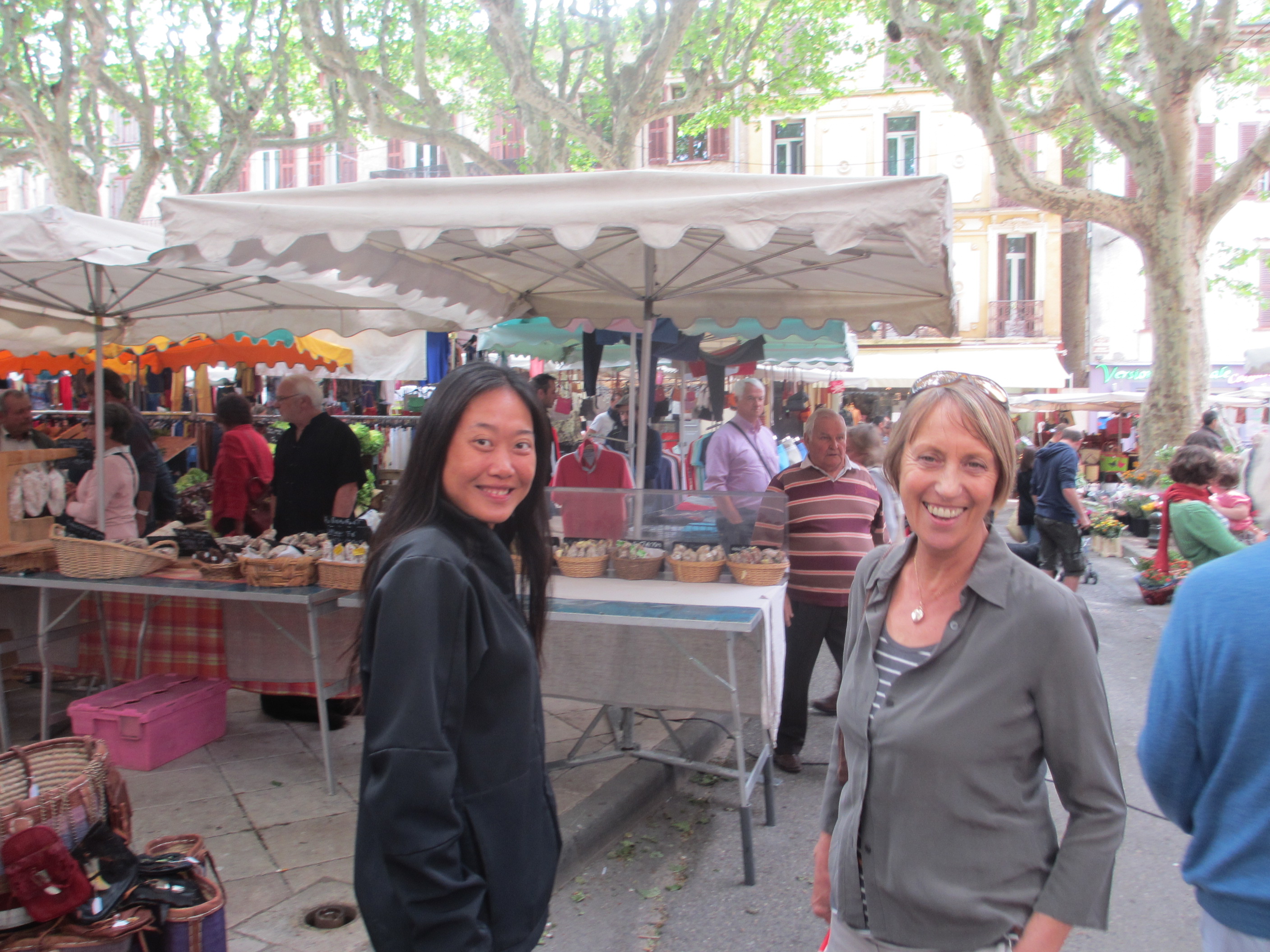 Fanny and my aunt, Joan at her home in Cotignac, Provence, France