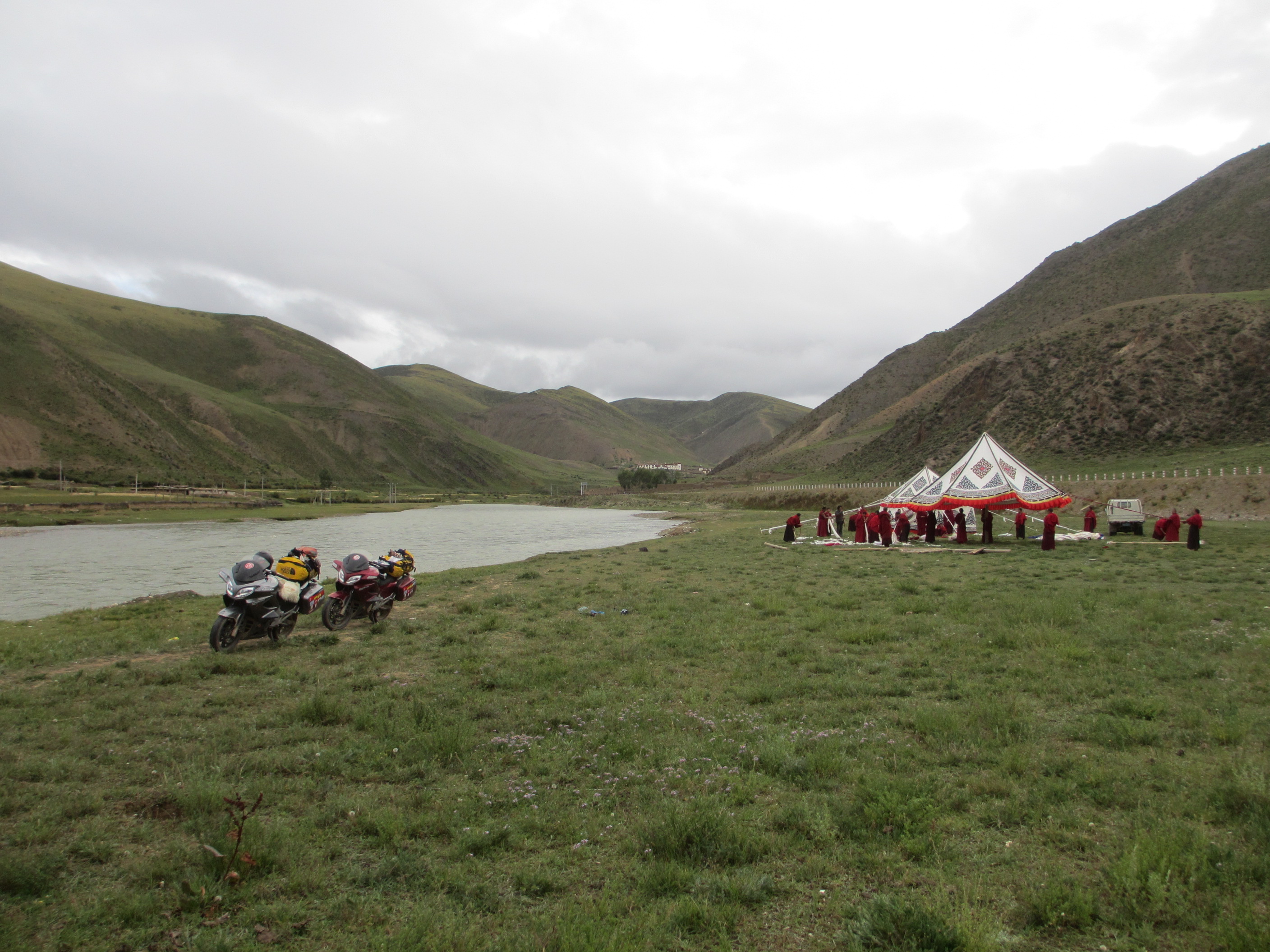 We were made very welcome at 4,700 meters in middle of Tibet