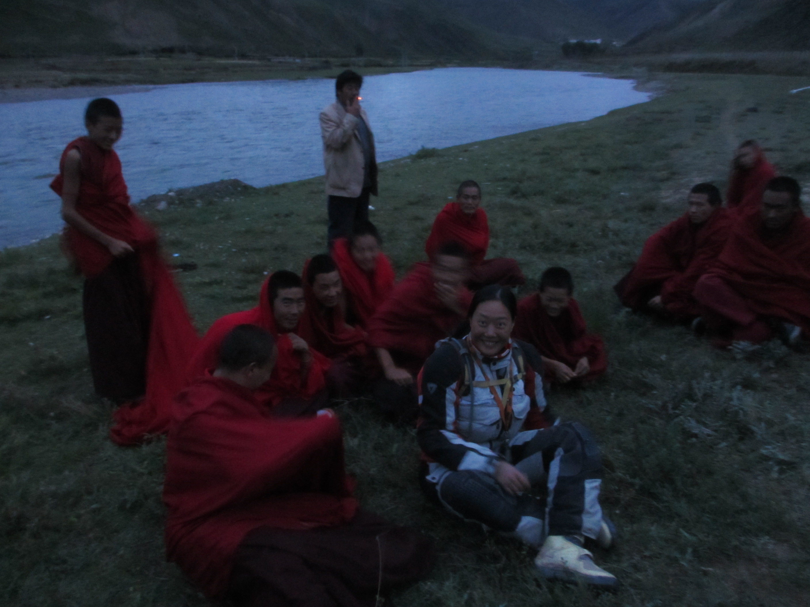 Fanny making herself very comfortable with new friends