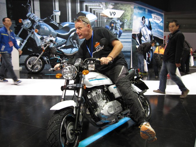 And what's this idiot doing? 