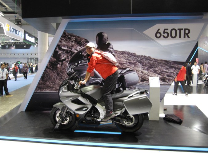 Fanny on CF Moto 650 TR