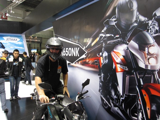 getting into the mood ..can't stay  grumpy with all these bikes to play with