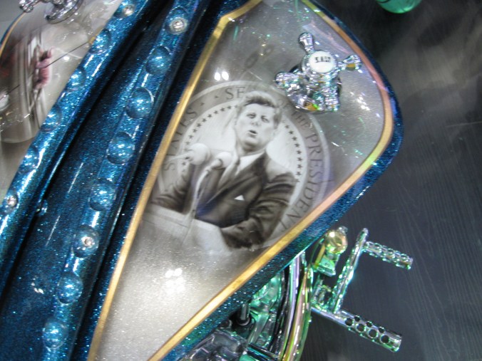 Custom Harleys... very bling. 