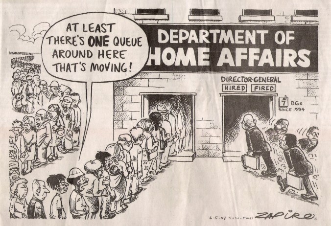 caricature - DEPARTMENT OF HOME AFFAIRS
