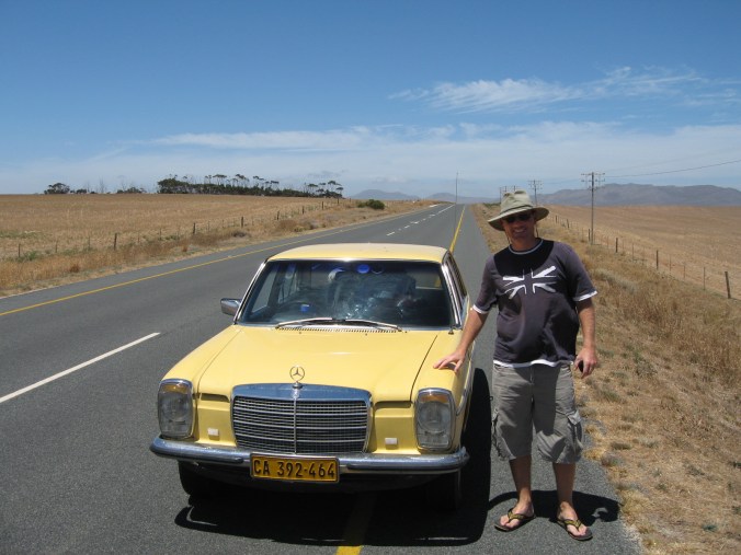 Me with the Yellow Peril on road to Arniston