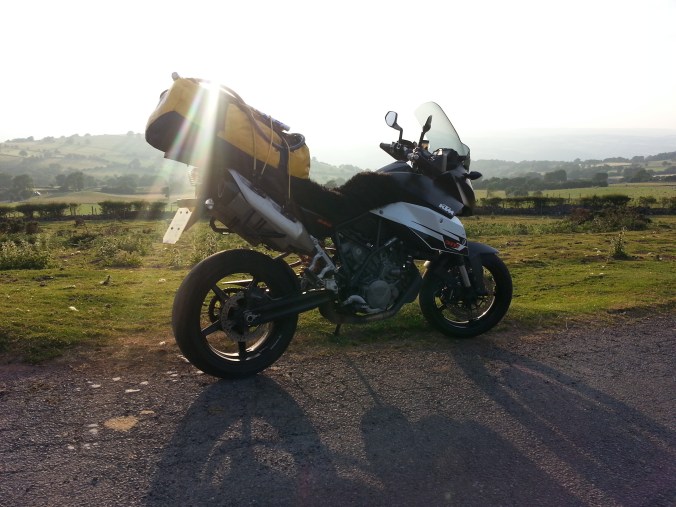 Perfect biking country... high up above Hay on Wye