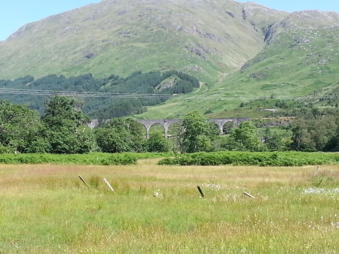 The viaduct bridge shown in the Harry Potter movie near Glenfinnan