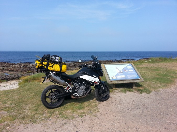 I then rode along the north coast of Scotland to the most northerly part of mainland Britain, John O'Groats. I then turned south and rode down 