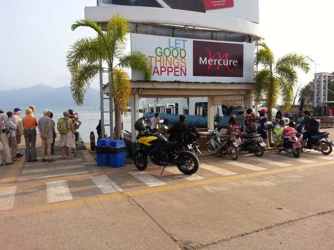 Bit bigger than most of the bikes, that are usually Honda 110s. 