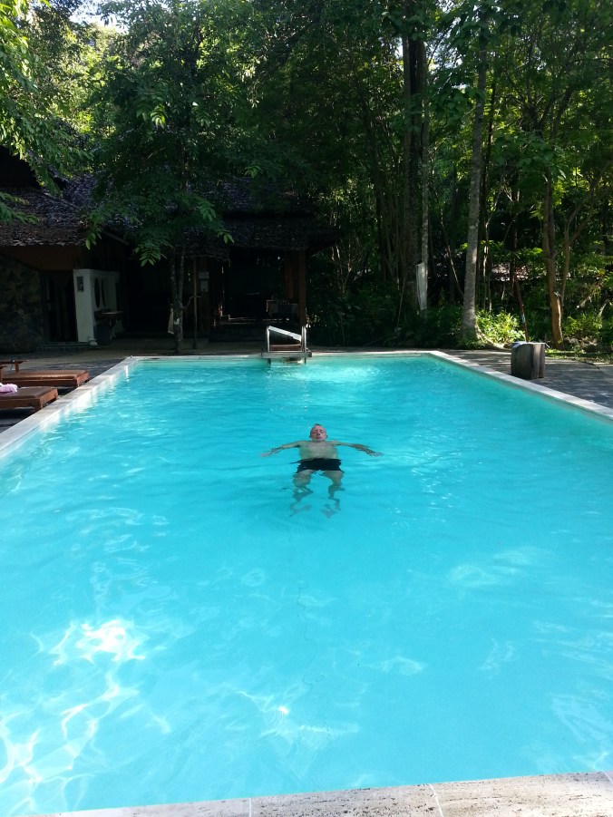 Makes a change from wallowing in rivers and lakes. 